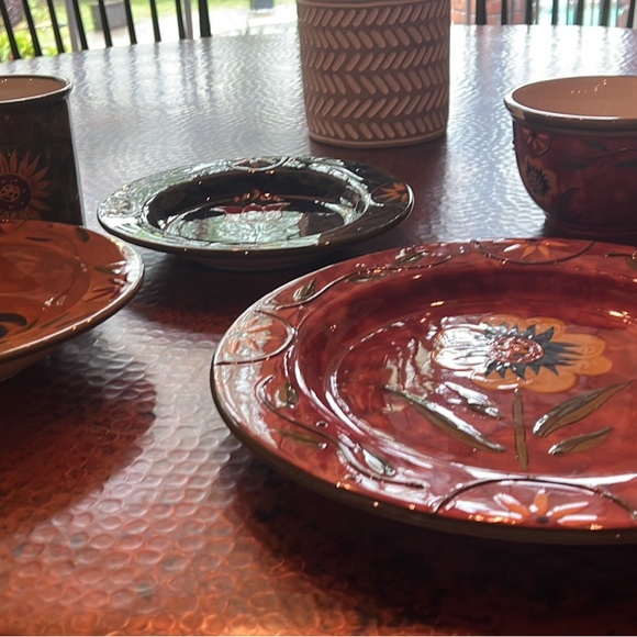 Certified International Dishes 40 pieces 8 place settings. Multi colored - Picture 4 of 4